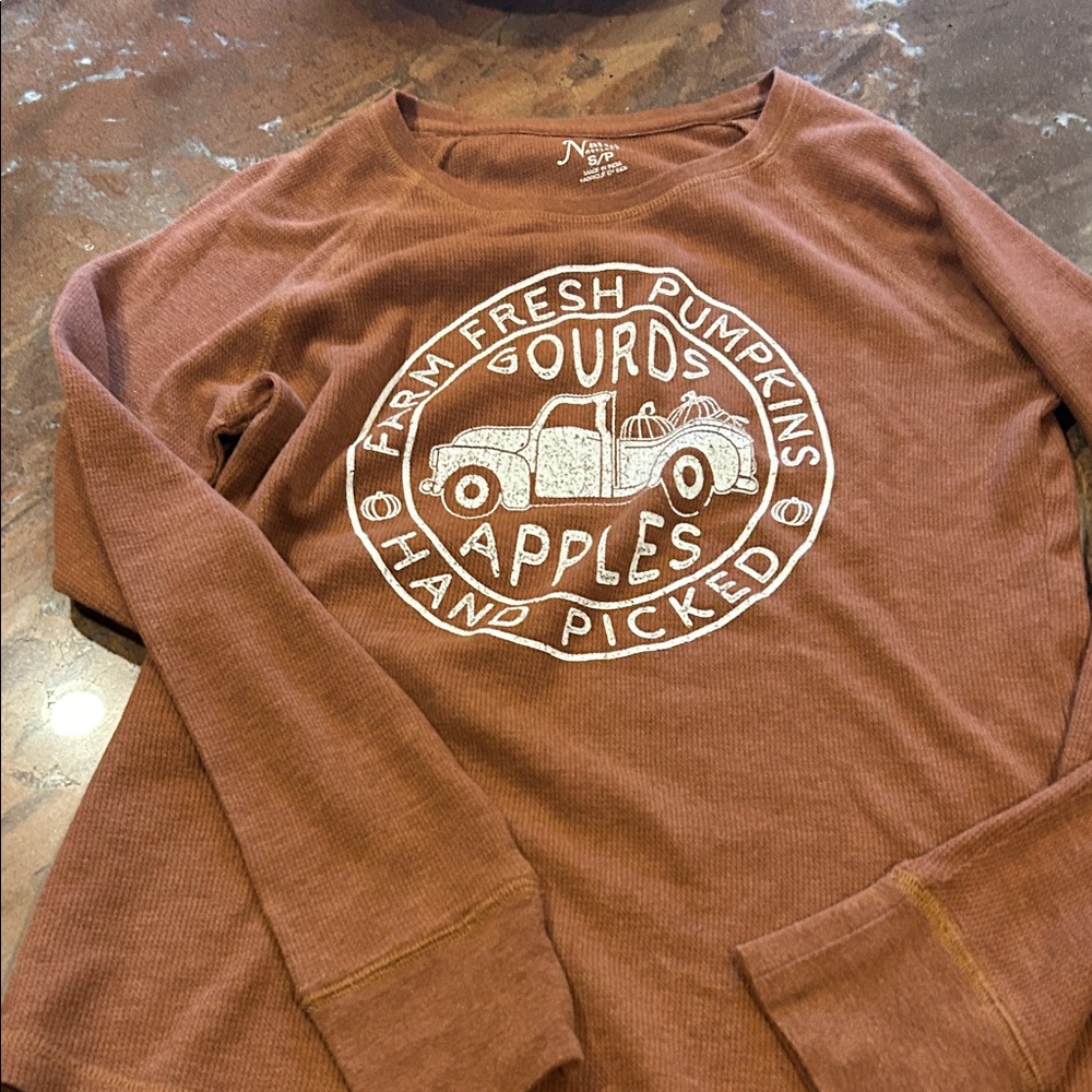 Natural Reflections Rust Knit Top